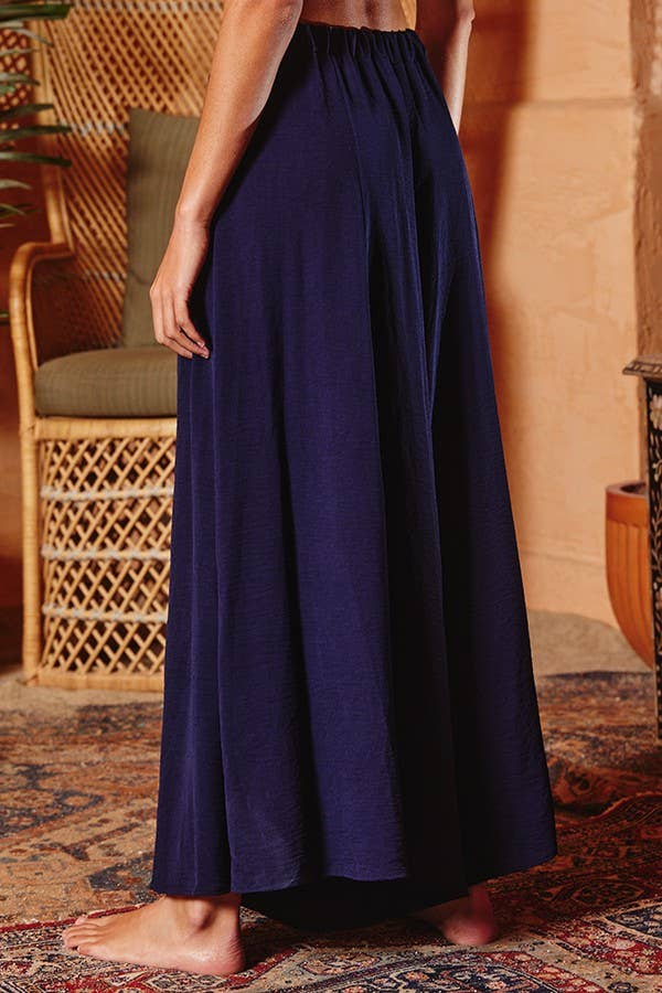 BUCKETLIST INC - Wholesale Pants - Women's - P5131 Solid Woven Wide Leg Pants25