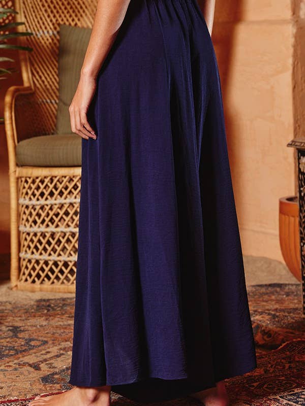 BUCKETLIST INC - Wholesale Pants - Women's - P5131 Solid Woven Wide Leg Pants25