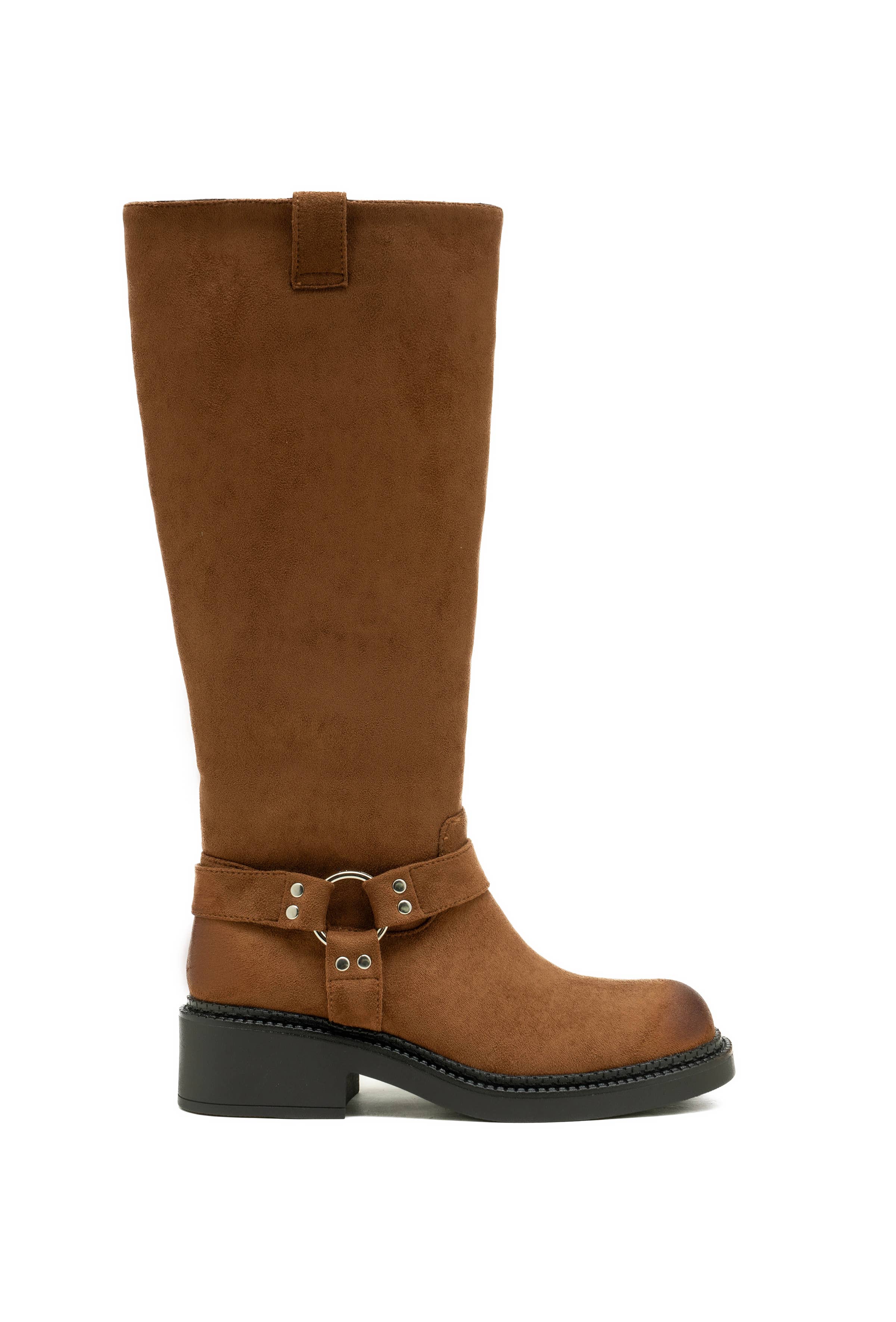 C'M PARIS - Wholesale Boots - Women's - Studded Harness Biker Boot 683568