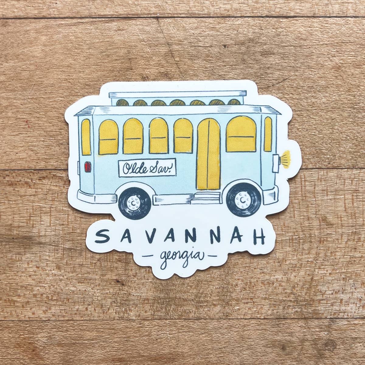 L. R. Fern - Wholesale Sticker - Savannah Trolley Sticker