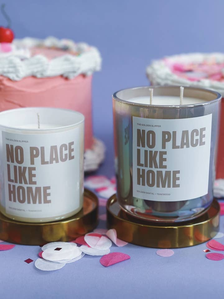 "Kein Ort wie Zuhause" Vegane Sojawachskerze für den Großhandel von The Golden Slipper