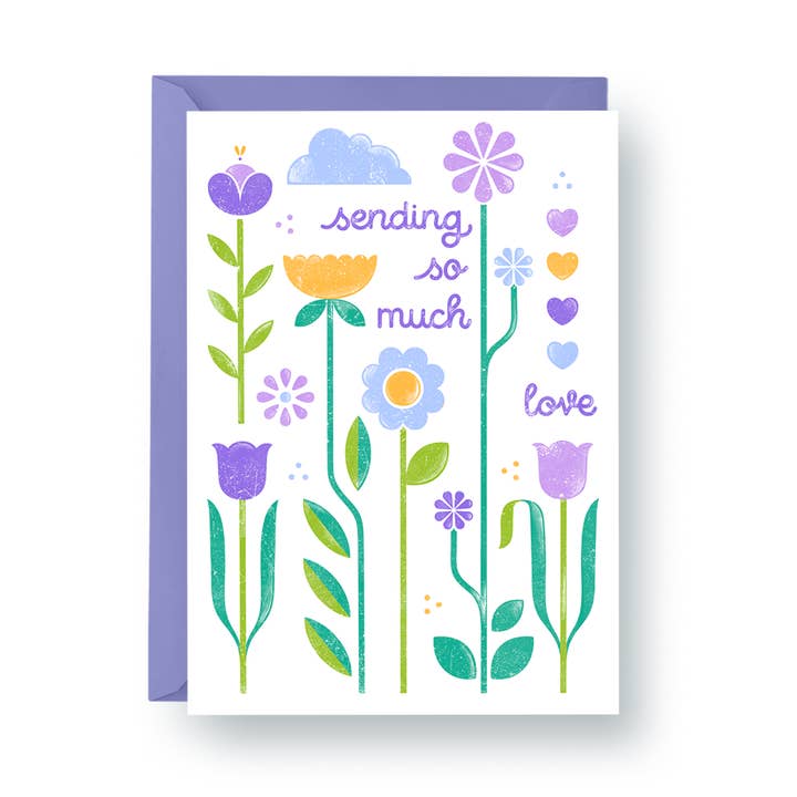 Sending So Much Love - A2 Card for wholesale by hey, alissandra