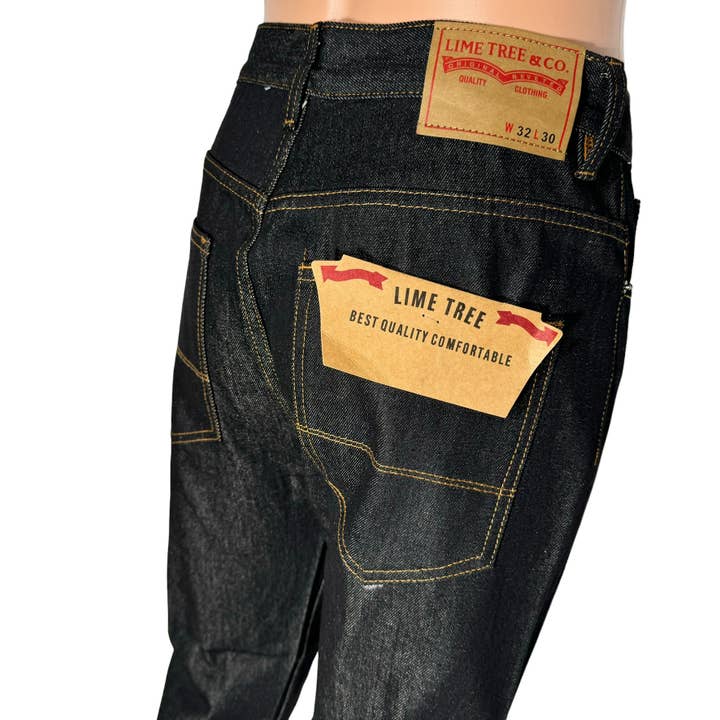 Lime Tree Clothing Inc. - Wholesale Jeans - Men's - Lime Tree Straight Denim Jeans–Durable & Stylish, Open Sizes