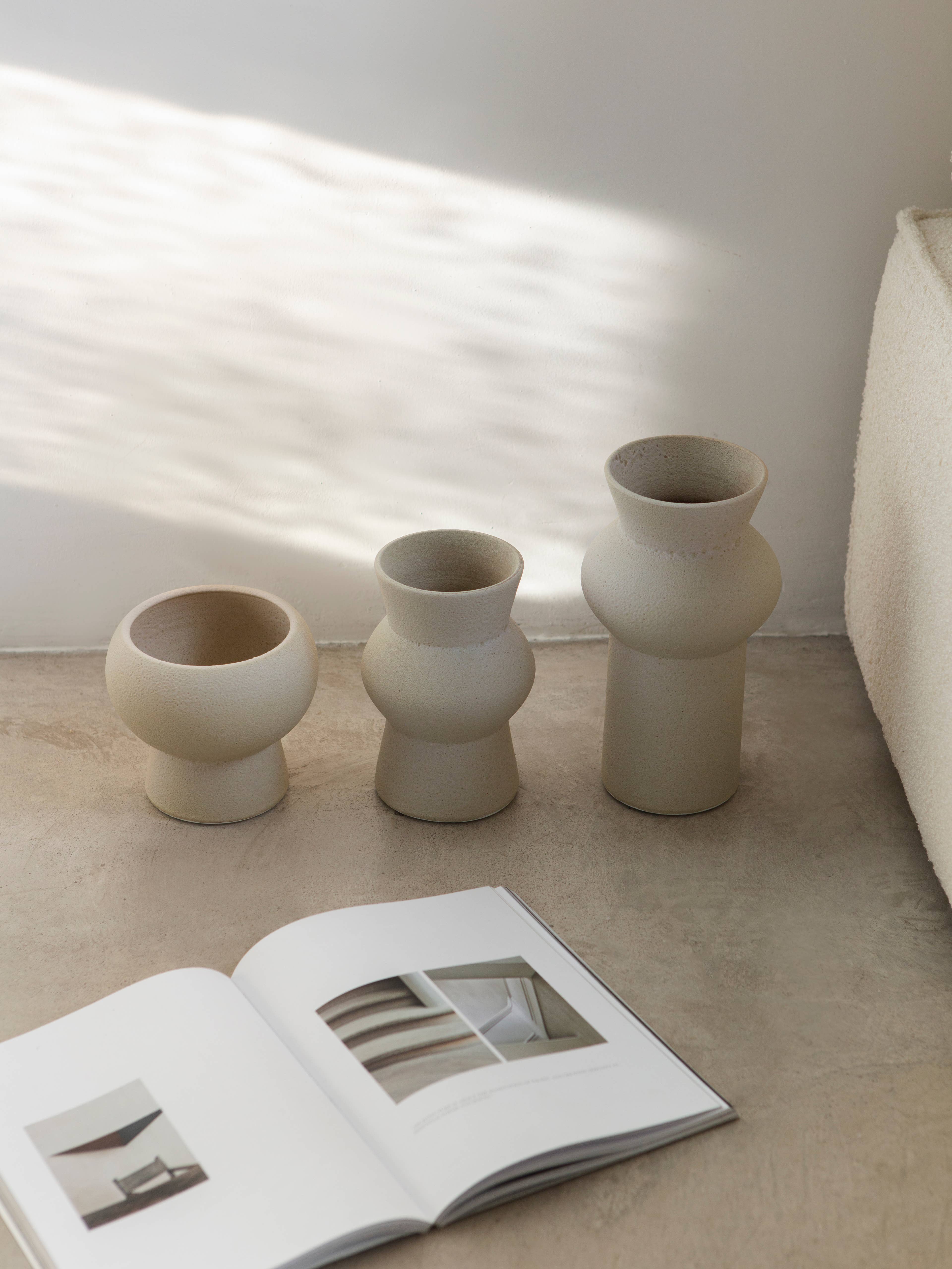 o cactuu - Wholesale Vase - Holden Glazed Cream Vase - Handmade - Christmas Decor3