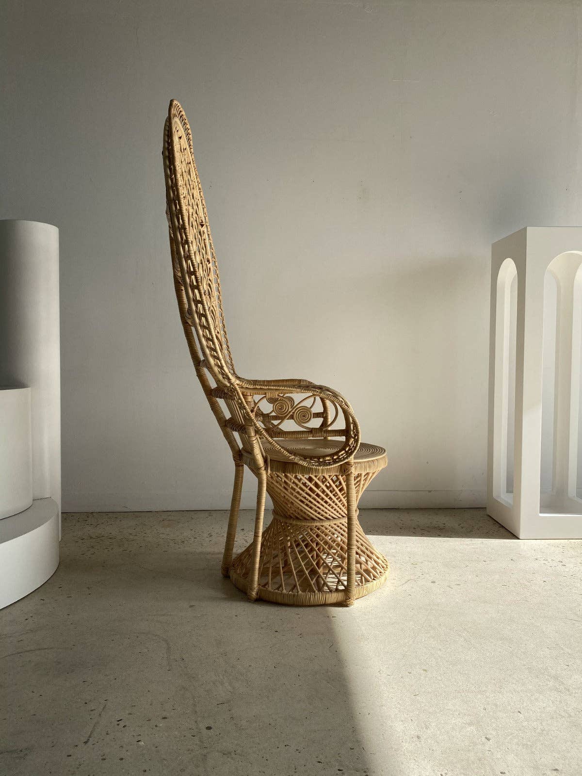Office Objets - Wholesale Chair - Emmanuelle armchair in rattan with peacock patterns18