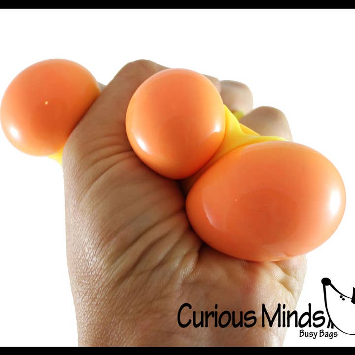 Curious Minds Toys - Venta al por mayor Juguete blando - Niños y bebés - 1 Bola Antiestrés de Apretar Rellena de Suave Pelusa Atomic Nee Doh8
