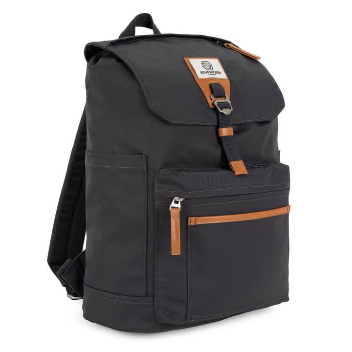 Fulham Backpack - Dark Grey for wholesale by SEVENTEEN LONDON