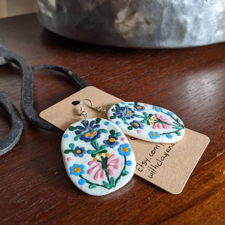 Clay Earrings Black Owned Jewelry Earrings Black Owned Small