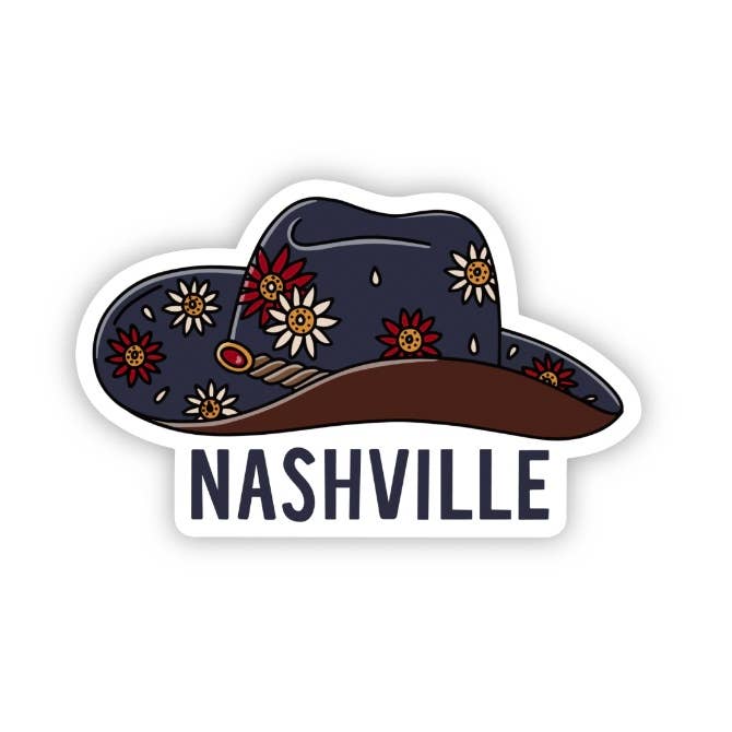 Big Moods - Wholesale Sticker - Nashville Flower Hat Sticker