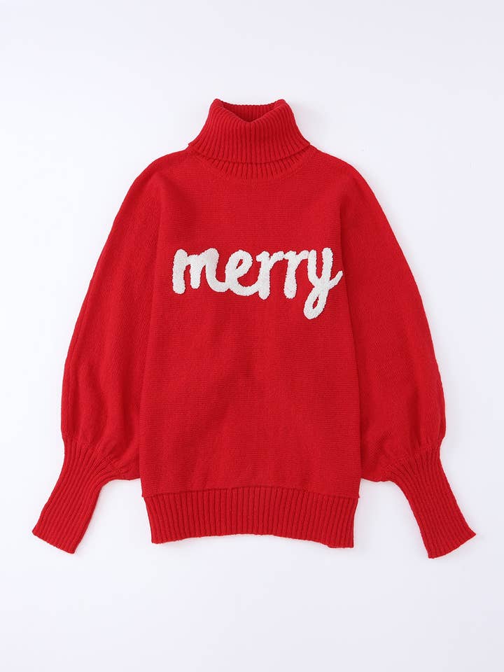 Babs + Birdie - Wholesale Knit Sweater - Women's - Merry Batwing Christmas Sweater | S-XL 12