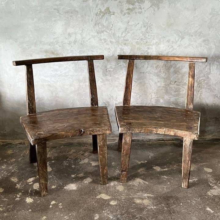 Office Objets – wholesale Chair – Large chair or armchair in antique teak H84 L6044