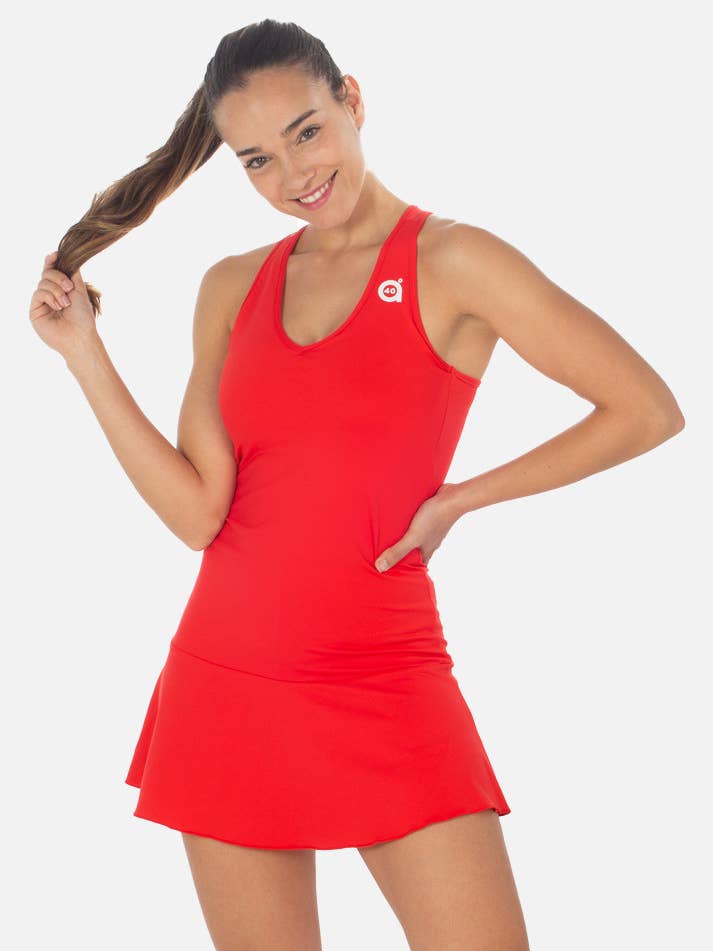 VESTIDO VICTORY rojo para venta al por mayor de a40grados Sport & Style