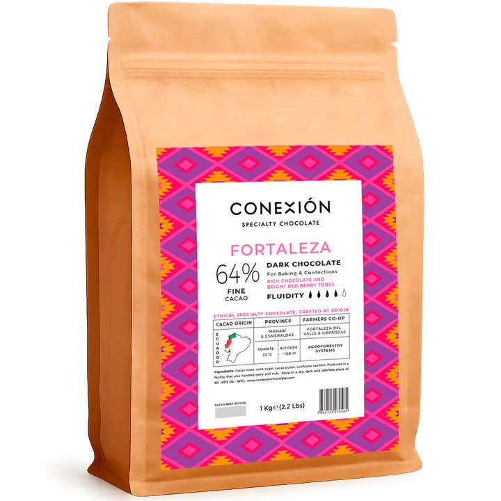 Fortaleza 64 %: Chocolate negro cobertura para venta al por mayor de Conexión Chocolate