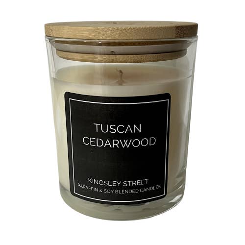 Tuscan Cedarwood Candle/Wax melts for wholesale by Kingsley Street