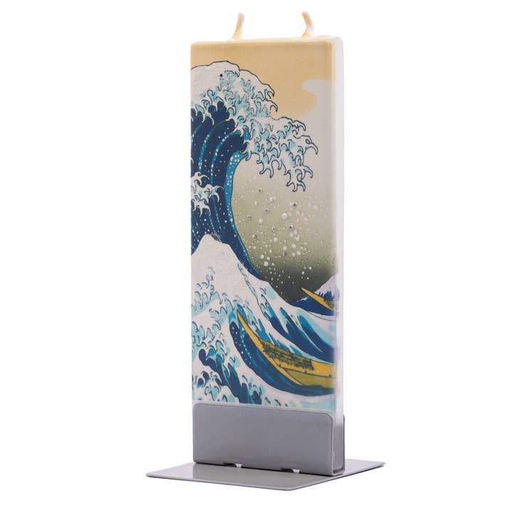 Flat Handmade Candle - The Great Wave for wholesale by Flatyz Candles