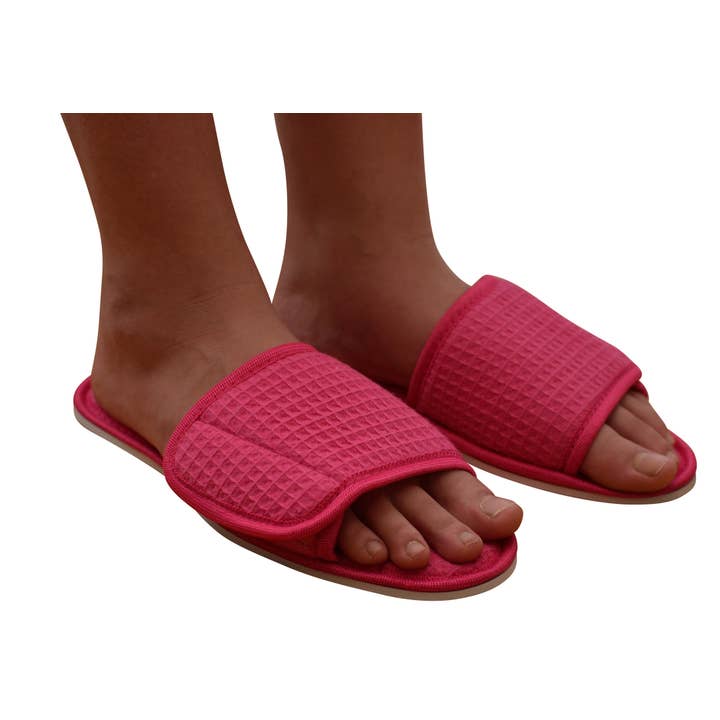 Alan Pendergrass Robes – wholesale Slippers – Women's – Cotton Waffle Spa Slippers