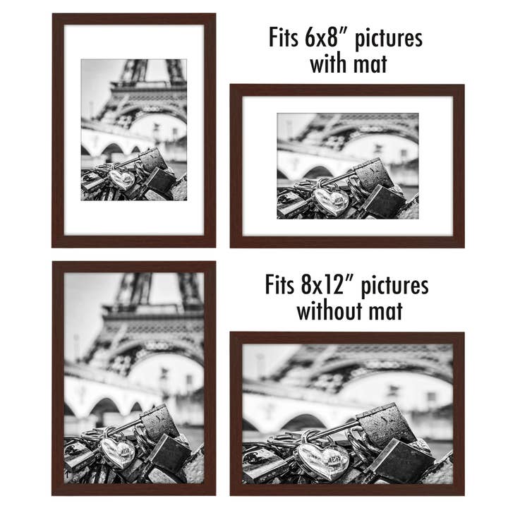 Americanflat - Wholesale Picture Frame - Americanflat Picture Frame with Mat Slim Molding (5 Pack)47
