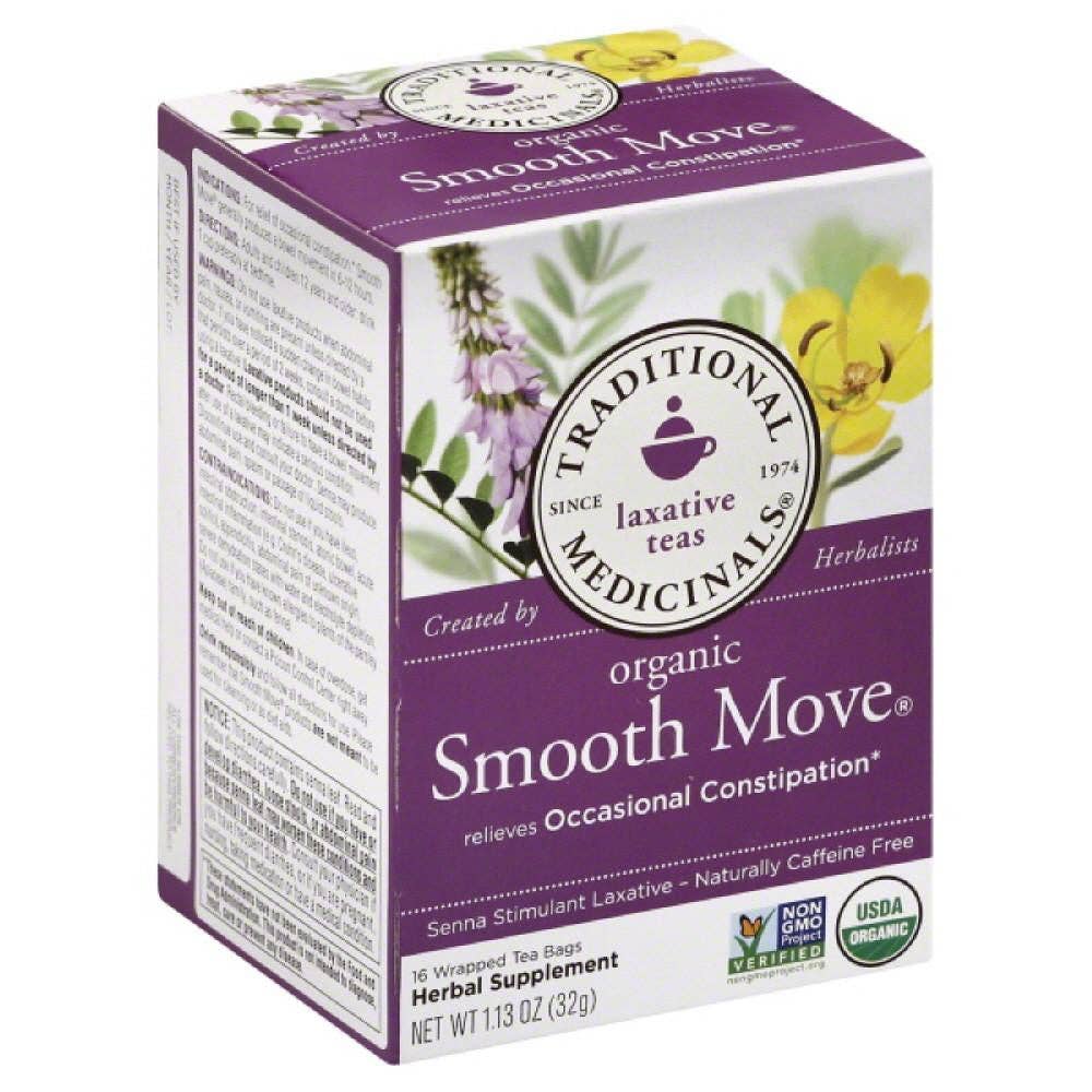 KeHE Distributors, LLC - Wholesale Tea Bags - Traditional Medicinals Smooth Move Naturally Caffeine Free Herbal Tea Tea Bags, 16 Bg (Pack of 6)0