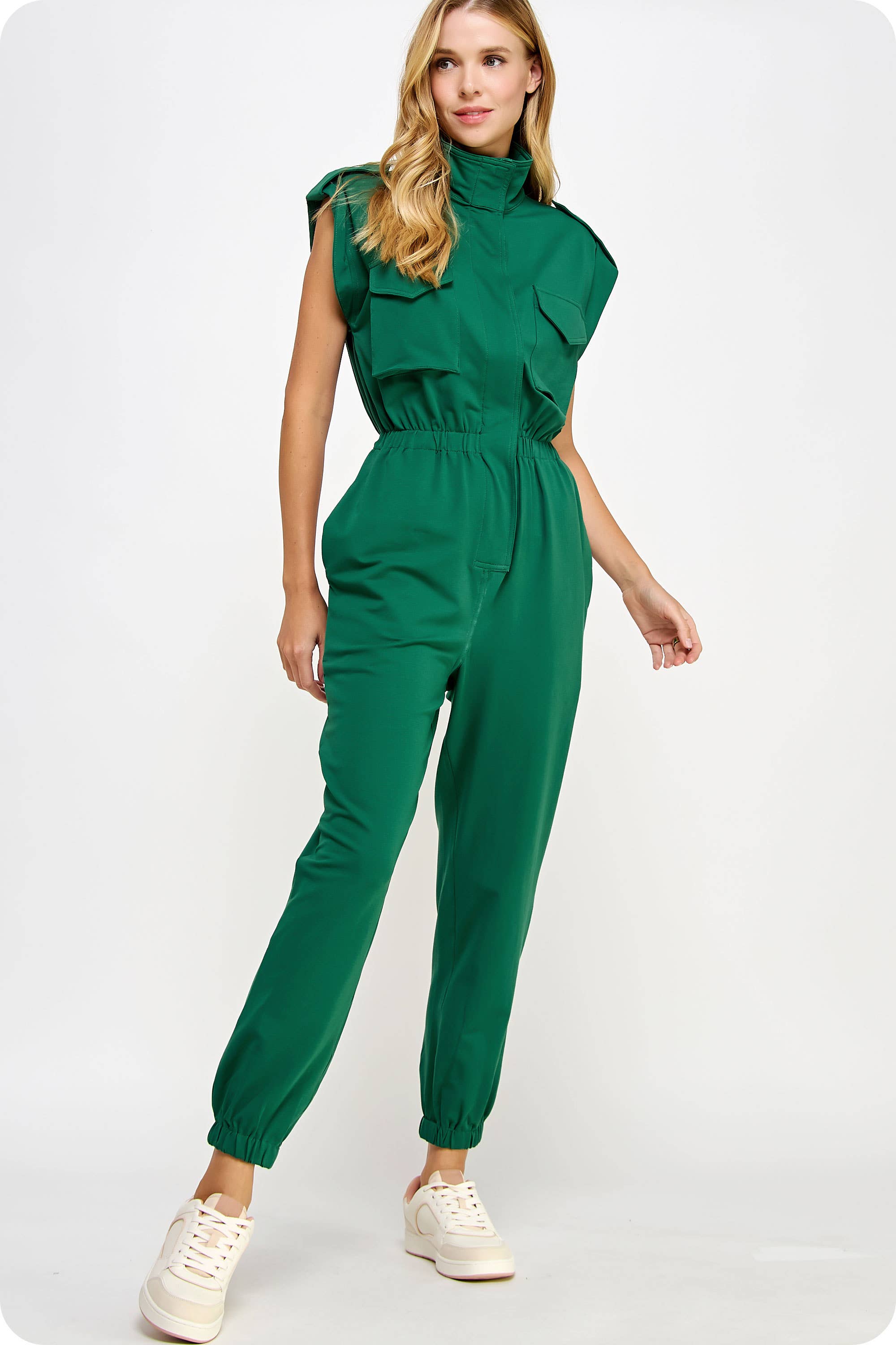 Strut & Bolt - Venta al por mayor Peto - Mujer - Mono tipo jogger sin mangas con cuello alto20