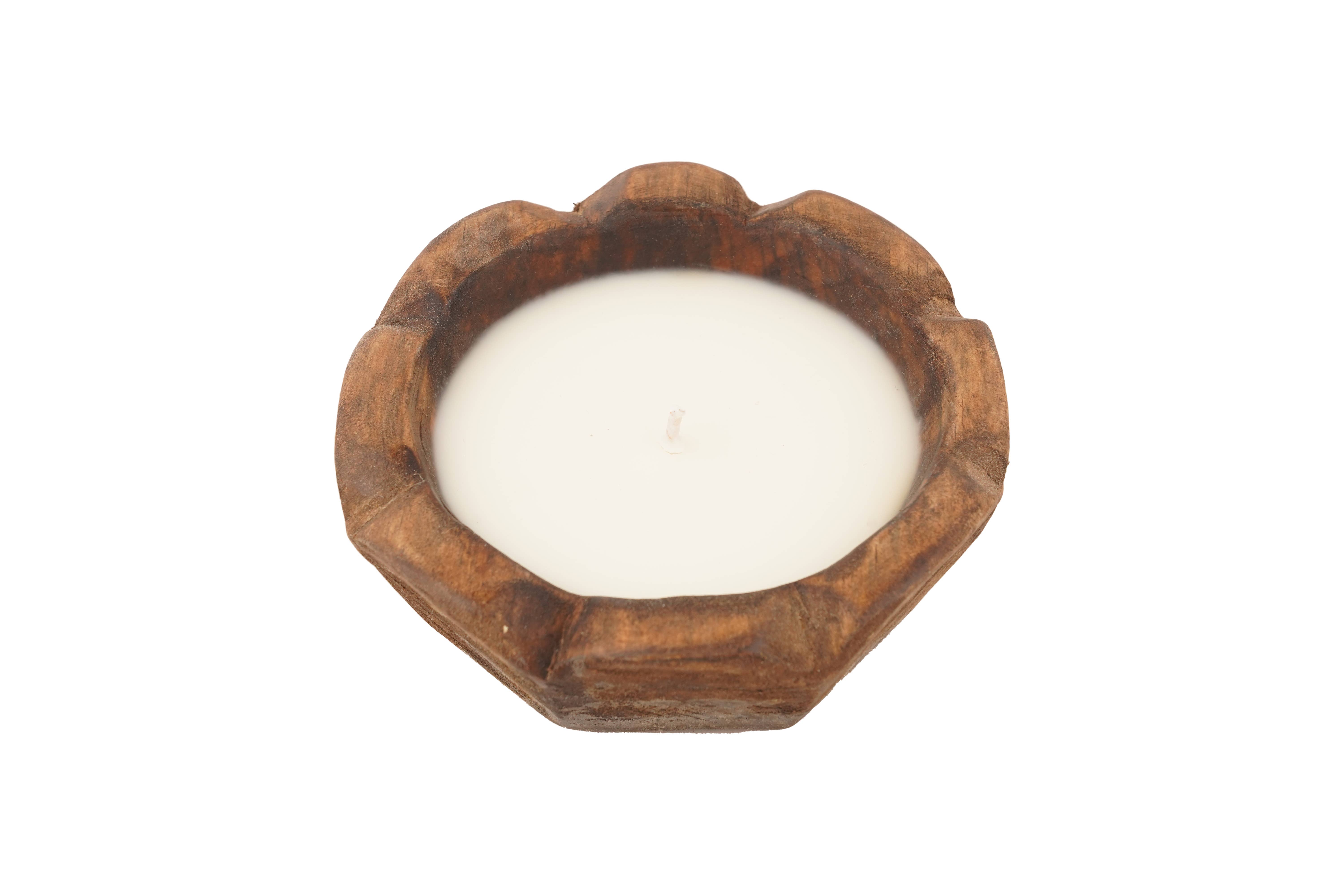 My Amigos Imports - Wholesale Candle holder - Stubby™ Mini Flower Dough Bowl-Candle Ready-6 inches7