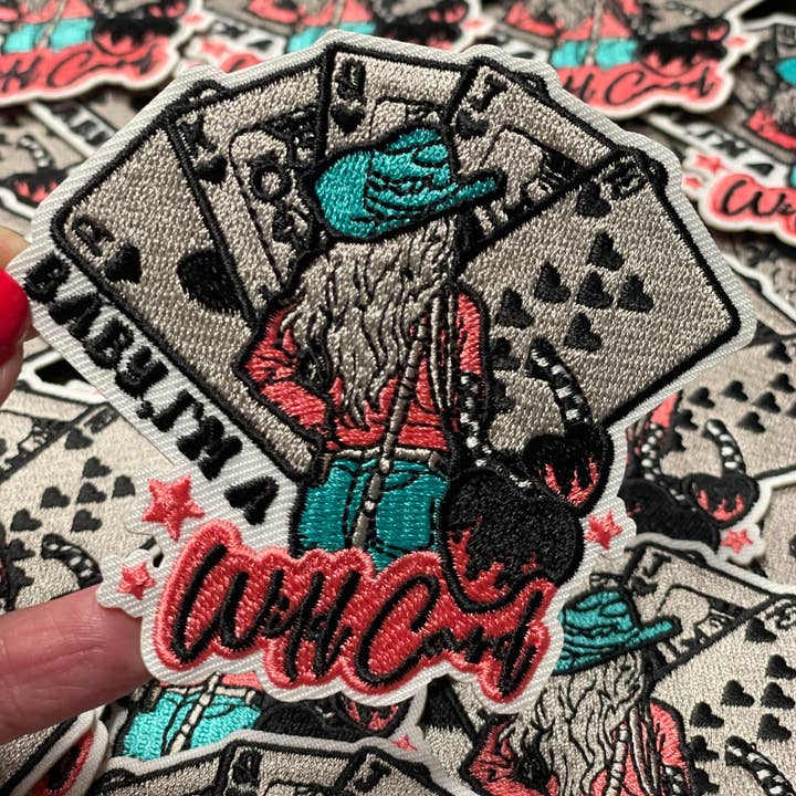 sequinandstiches - Wholesale Patch - Baby, I'm a Wild Card Patch, Trucker Hat Patch, Boujee Patch, Cowgirl Patch, Western Patch, Pink Patch, Trendy Patch, Preppy Patch, Iron On Patch, DIY