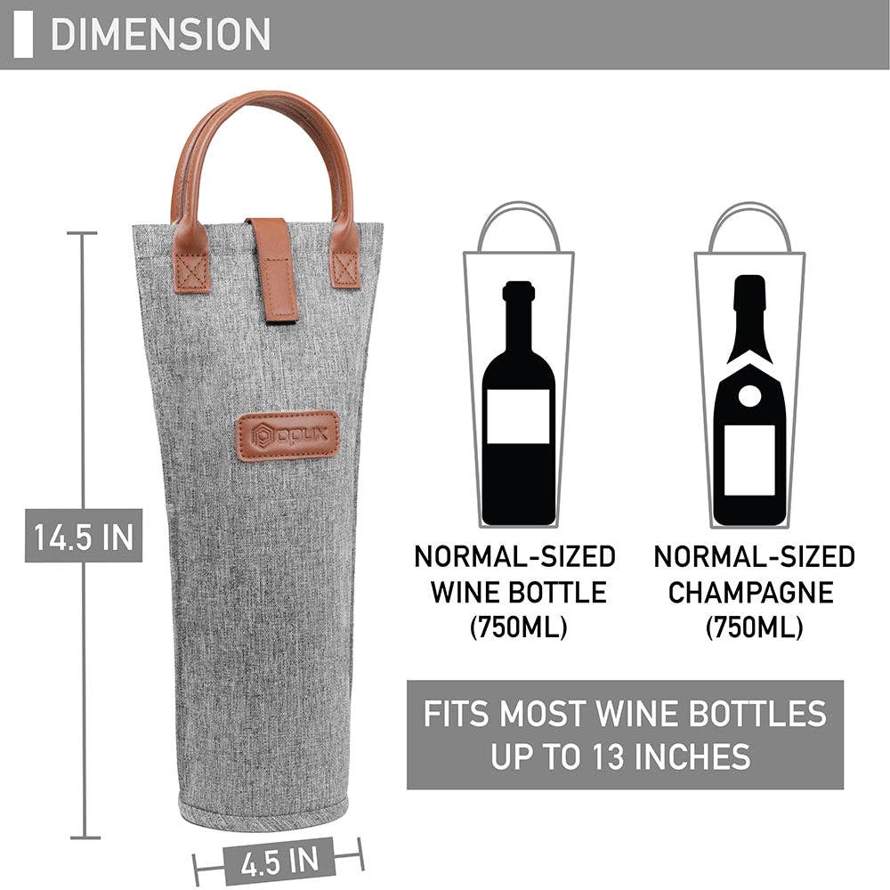 OPUX – wholesale Wine tote – 1 Bottle Classic Wine Carrier Bag40