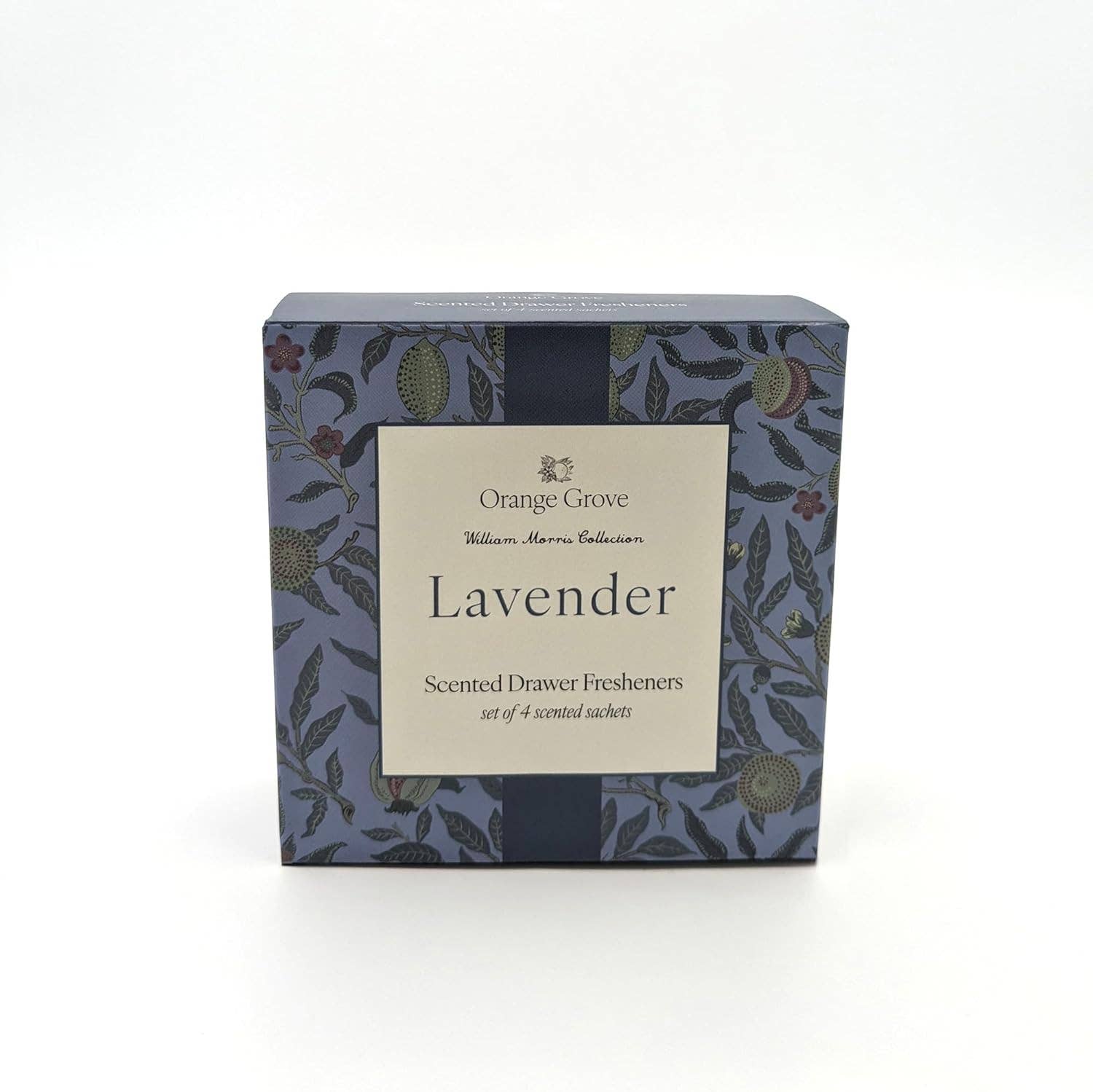 Robert Frederick Ltd - Wholesale Sachet - Orange Grove Scented Sachet - Set of 4 Lavender - William Morris Leaves Design
