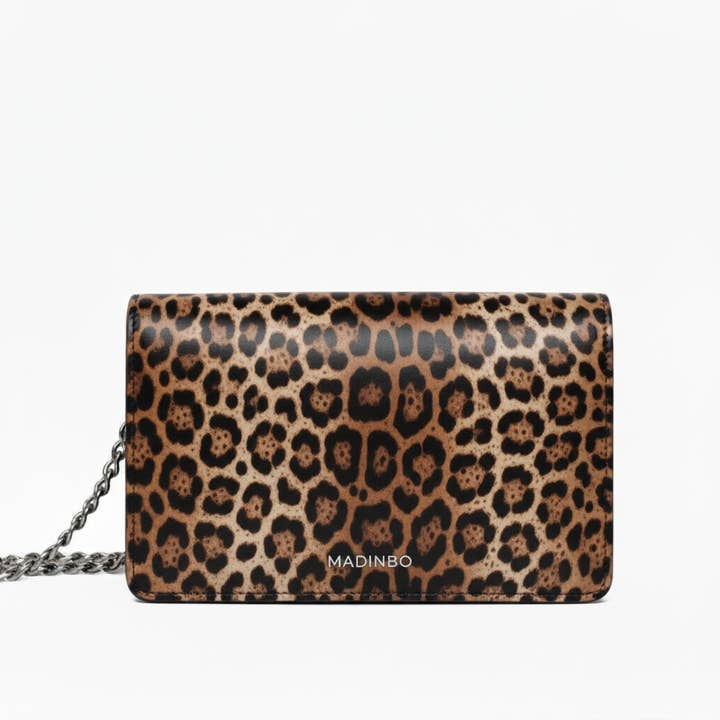 PRINCESS BAG von MADINBO - Echtes Leder - LEDER - Hergestellt in ITALIEN - LEOPARD für den Großhandel von MADINBO