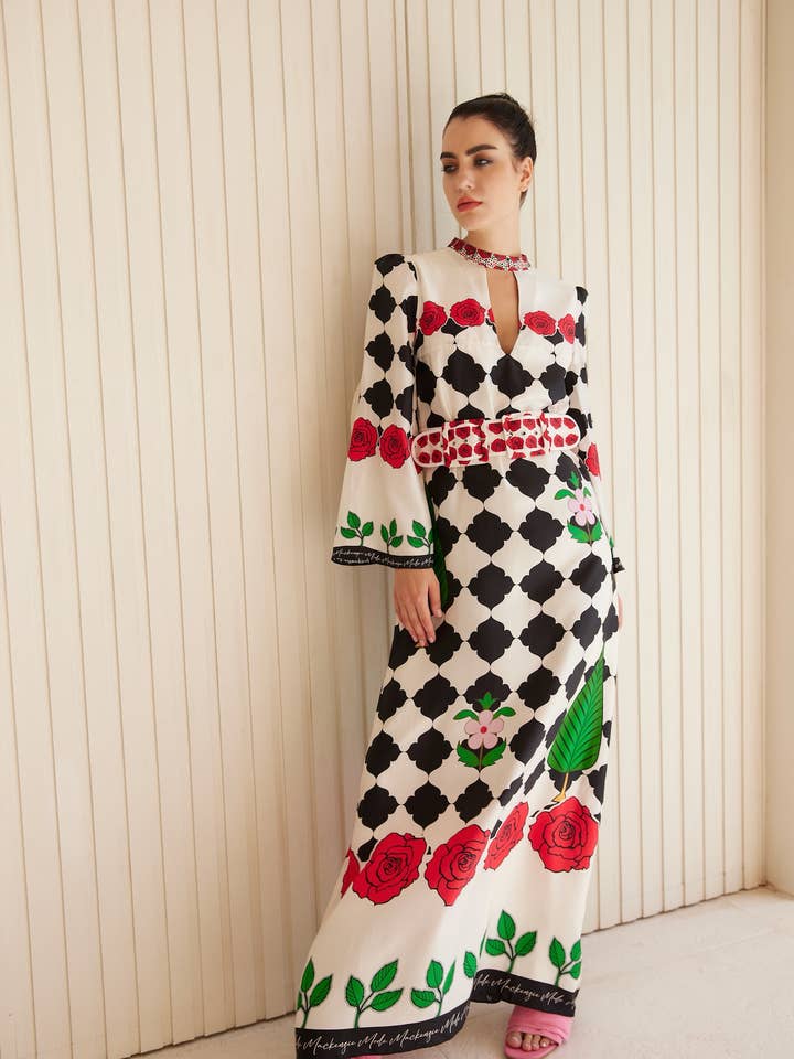 MACKENZIEMODE - Wholesale Dress – Women's - Rose Petals Maxi13