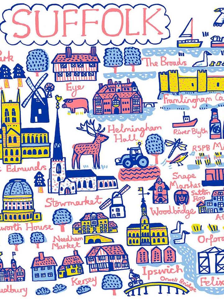 Suffolk-tryck och kort för wholesale av Julia Gash