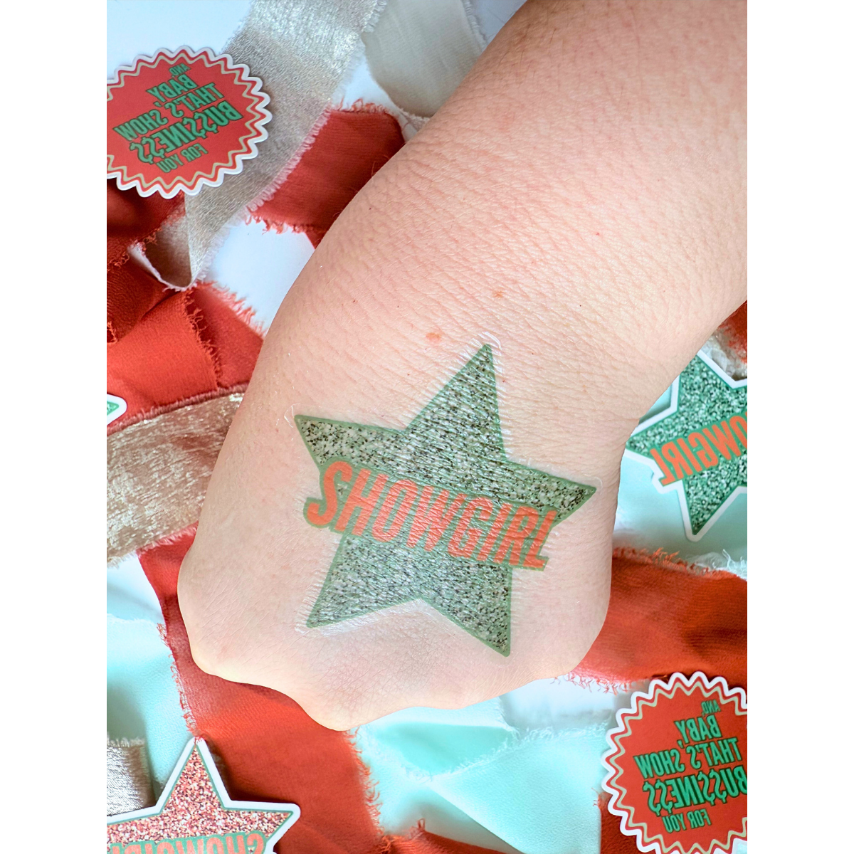 Typo Lettering Co - Wholesale Temporary Tattoo - Showgirl temporary tattoos for release|showgirl party5