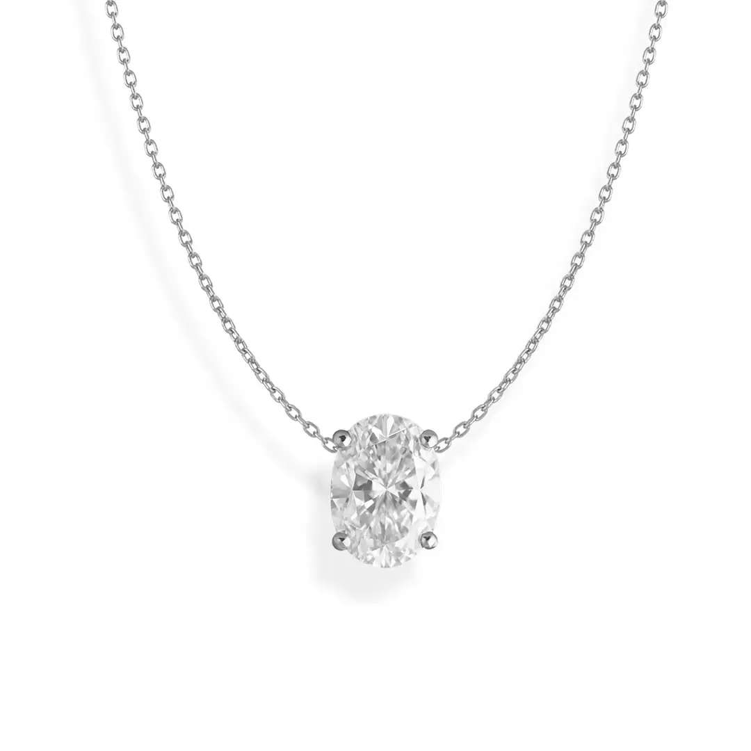 Maya J - Vente Colliers à pendentif - Collier Solitaire en Or 14K avec Diamant de Laboratoire Certifié21