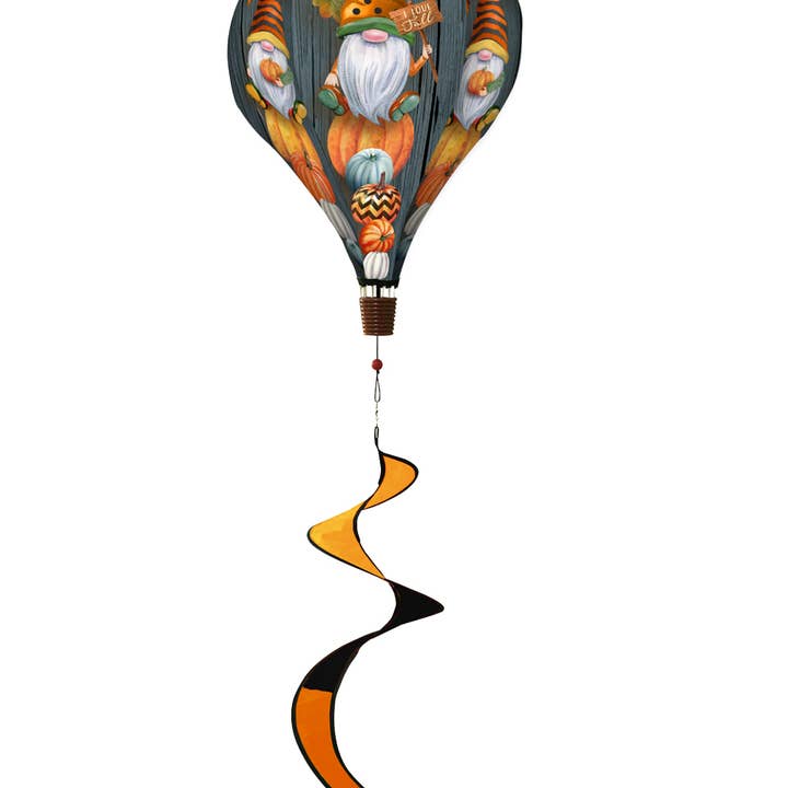 Fall Gnomes Deluxe Hot Air Balloon Spinner for wholesale by Briarwood Lane