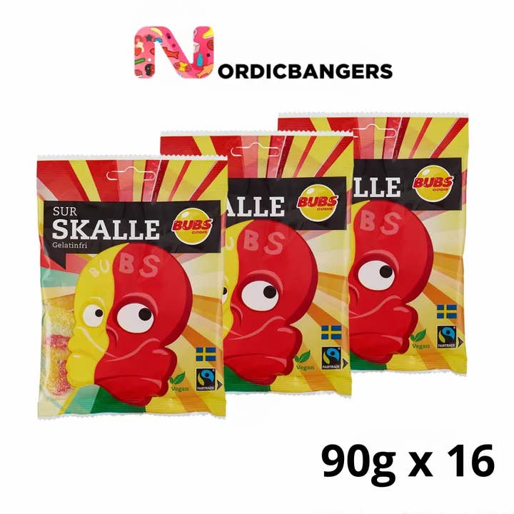 Nordicbangers - Swedish Candy Supply - Wholesale Gummy - Bubs Sourskull mini 90g Swedish Candy2