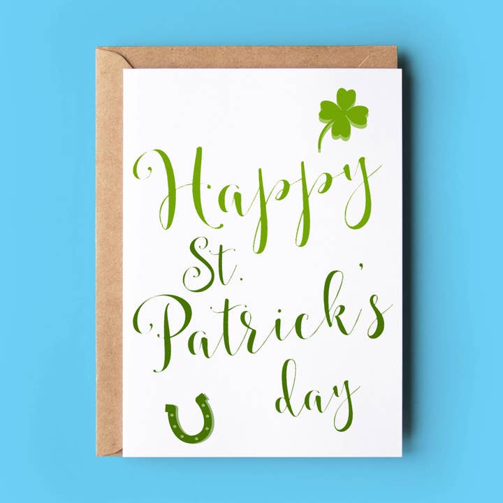 Happy St. Patrick's Day for wholesale by Wonky Cards