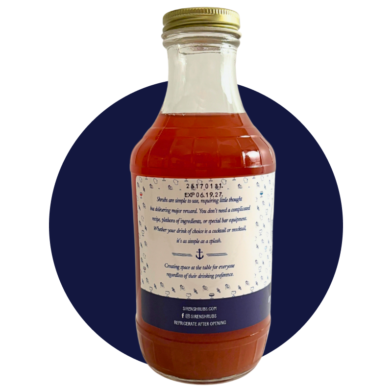 Siren Shrub Company LLC - Wholesale Soda/Carbonated Drink - Strawberry Rhubarb Siren Shrub2