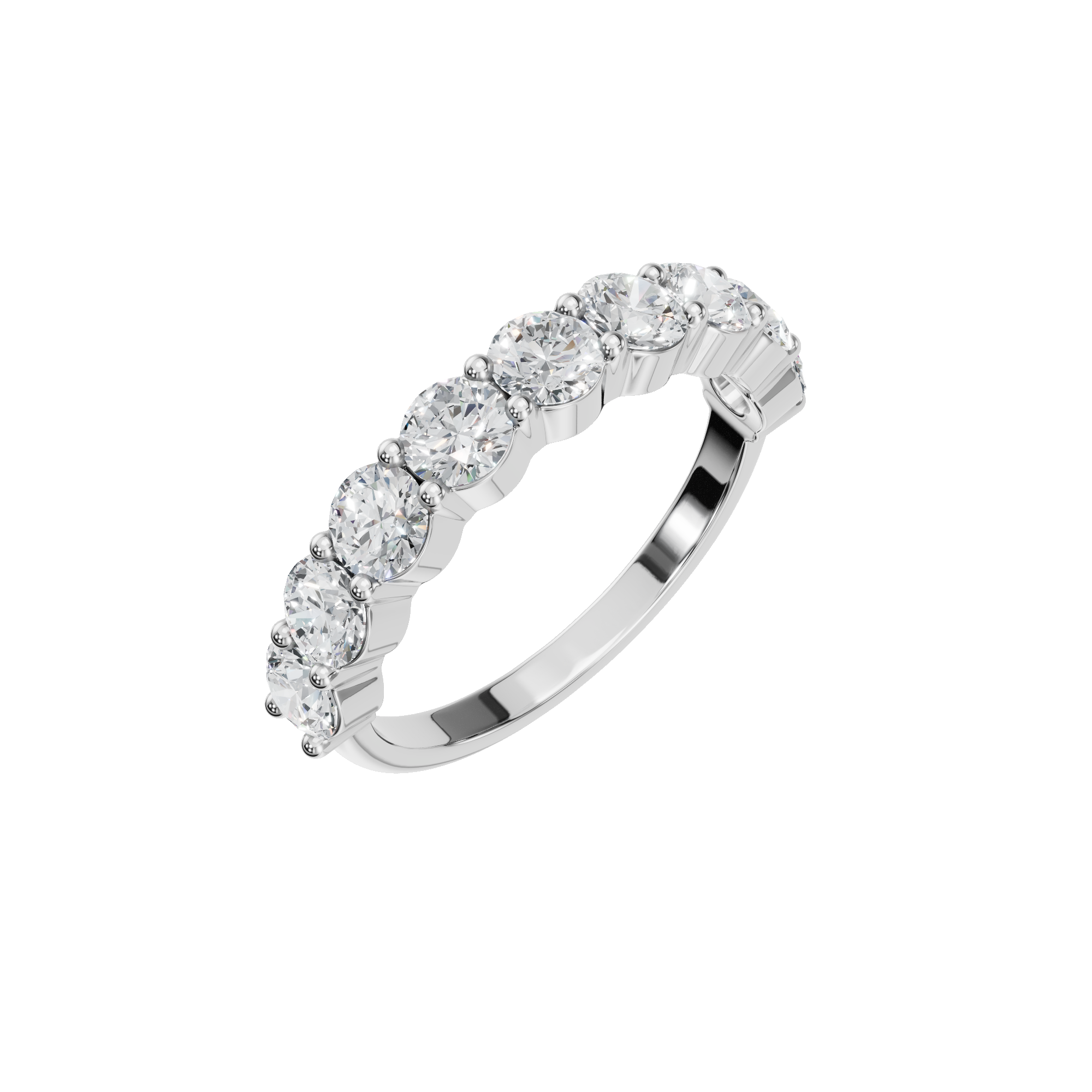 PureYou Jewelry - Wholesale Wedding Band/Ring - Certified Wedding Eternity Band Ring in Lab Grown Diamond9
