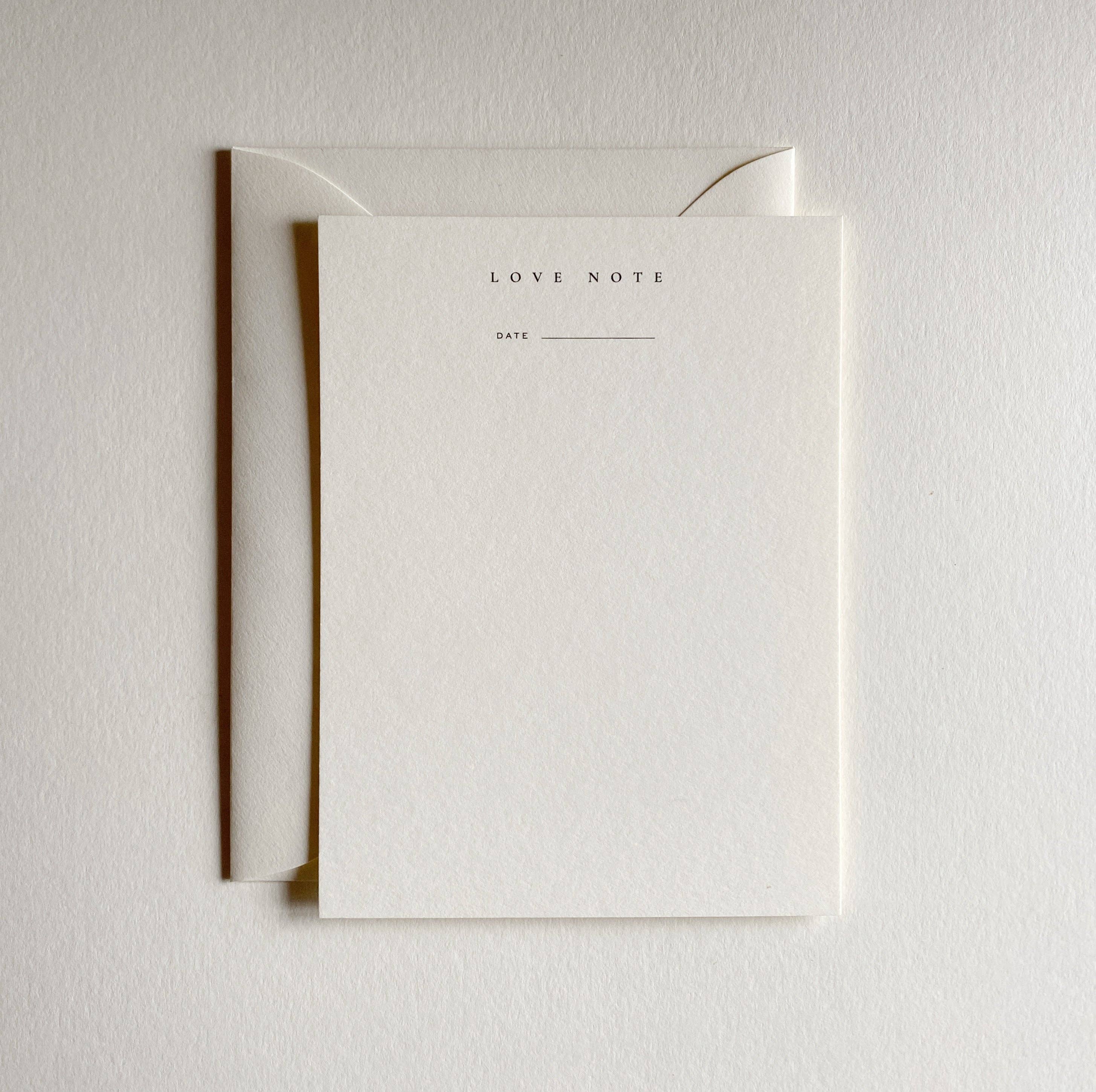 Jaymes Paper – wholesale Stationery/notecard set – Love Note Notecard Set No. 062