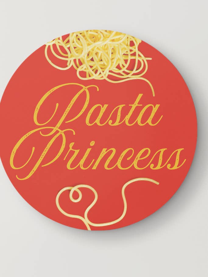 Pasta Princess Vinyl Sticker for wholesale by Modern Misfits