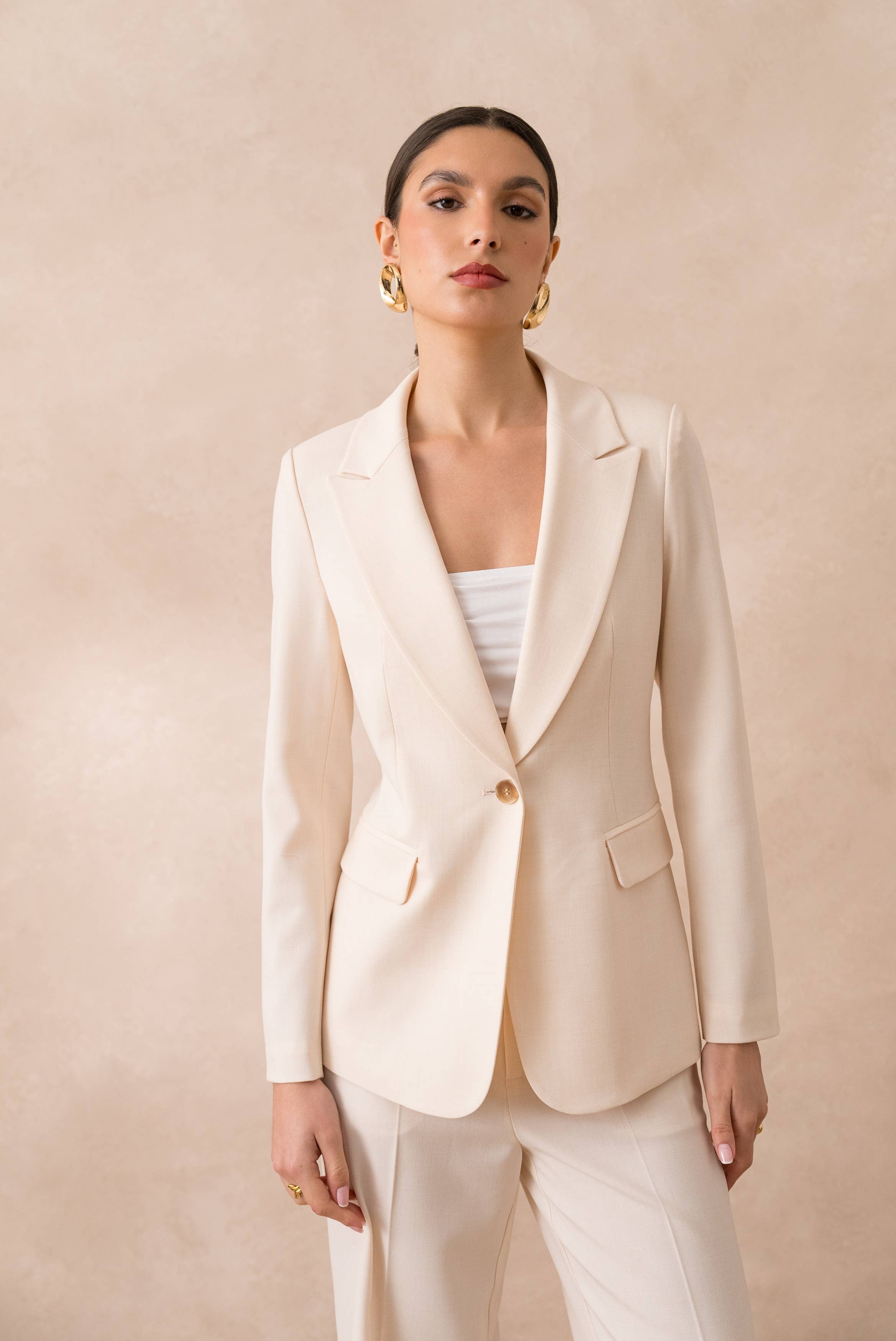 Attentif Paris – wholesale Kostymjacka – Dam – Heather figursydd kavaj för dam68