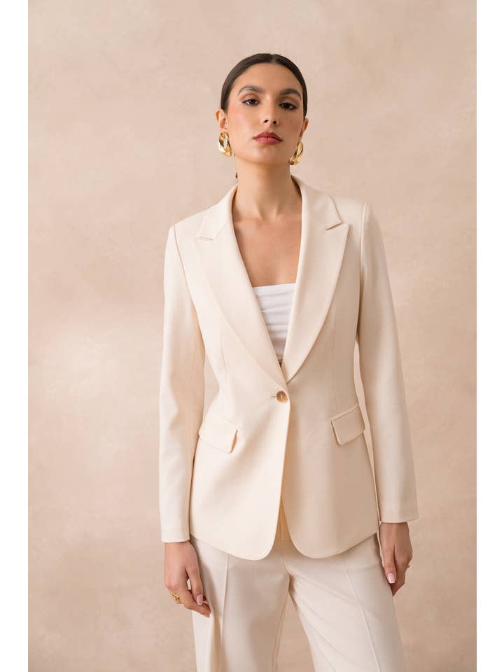 Attentif Paris – wholesale Kostymjacka – Dam – Heather figursydd kavaj för dam68