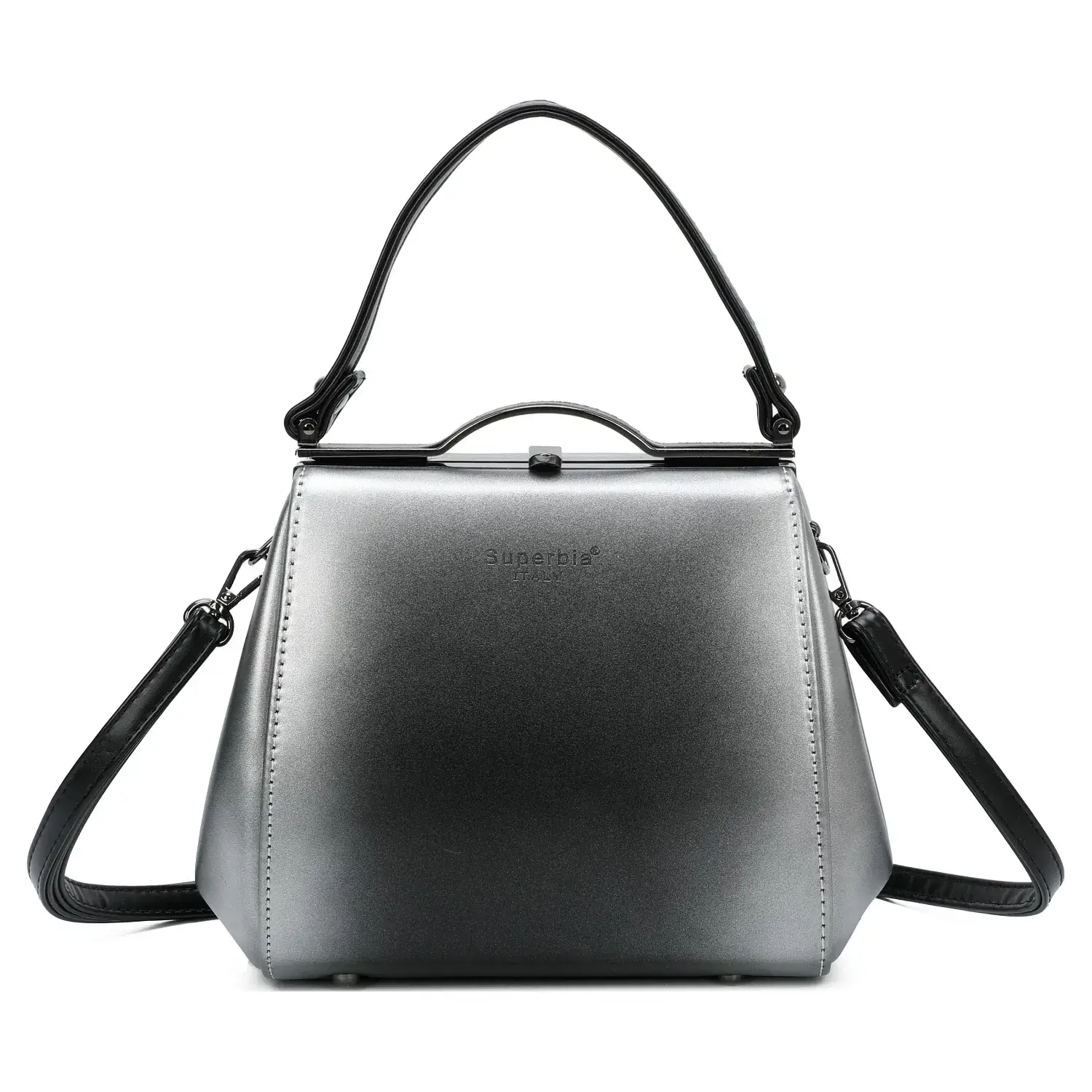Superbia - Wholesale Top Handle Bag - Women's - Vintage Smoky Effect Pu Clasp Opening Top Handle Bag- P82891