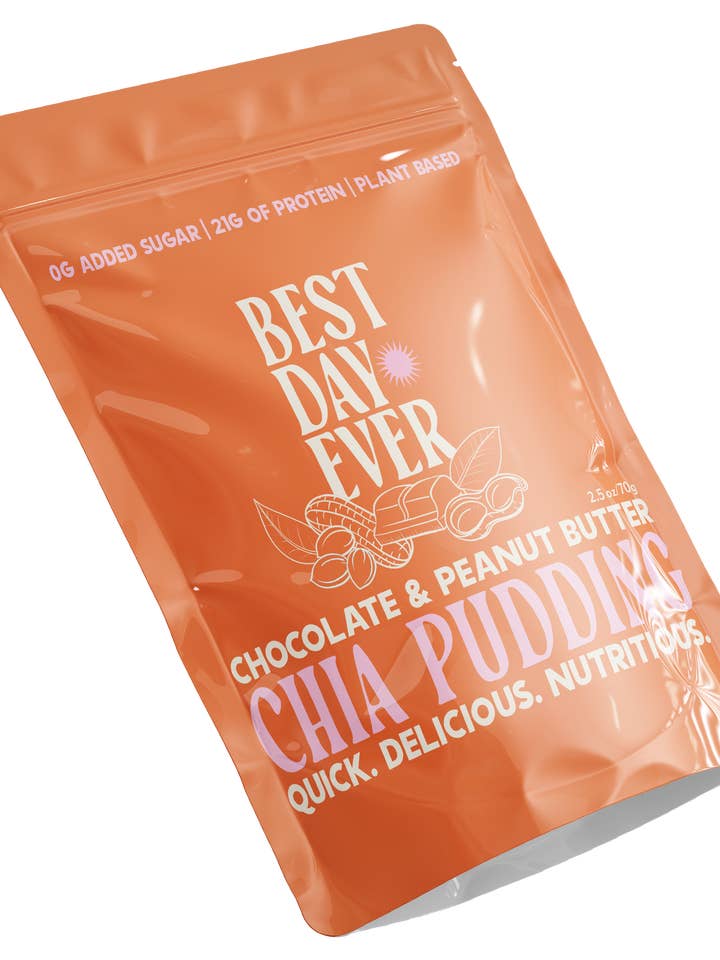 Protein Chocolate & Peanut Butter Chia Pudding (5 pack) for wholesale by Best Day Ever