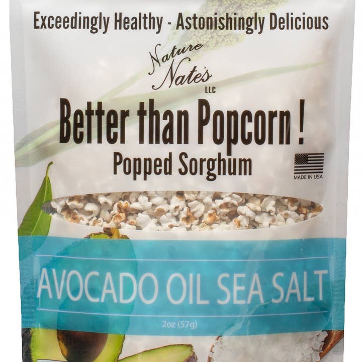 Nature Nate's LLC - Wholesale Popcorn - Popped Sorghum Avocado Oil & Sea Salt