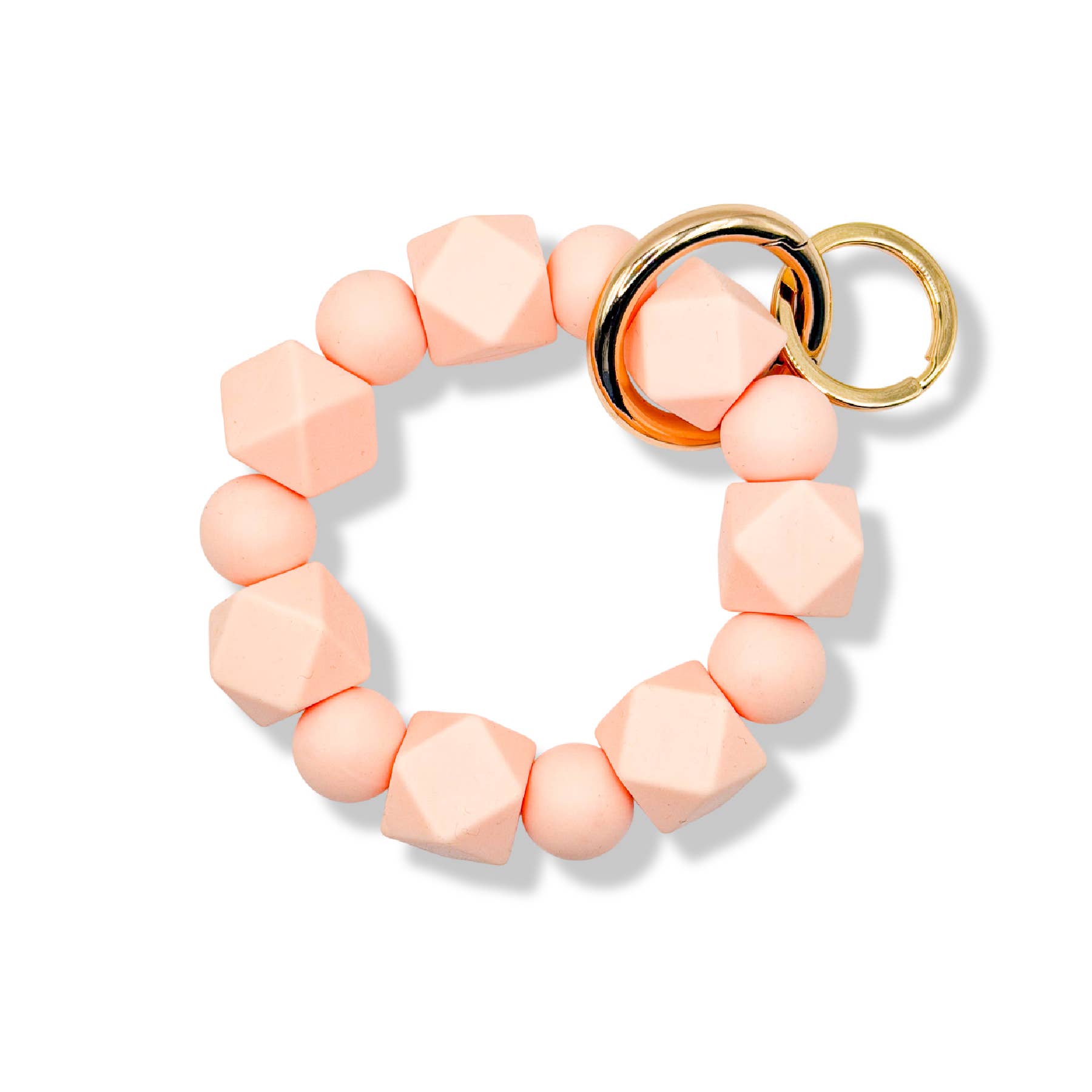 Cleary Lane – wholesale Keychain – Women's – Beaded Wristlet Keychain Hexagon Silicone8