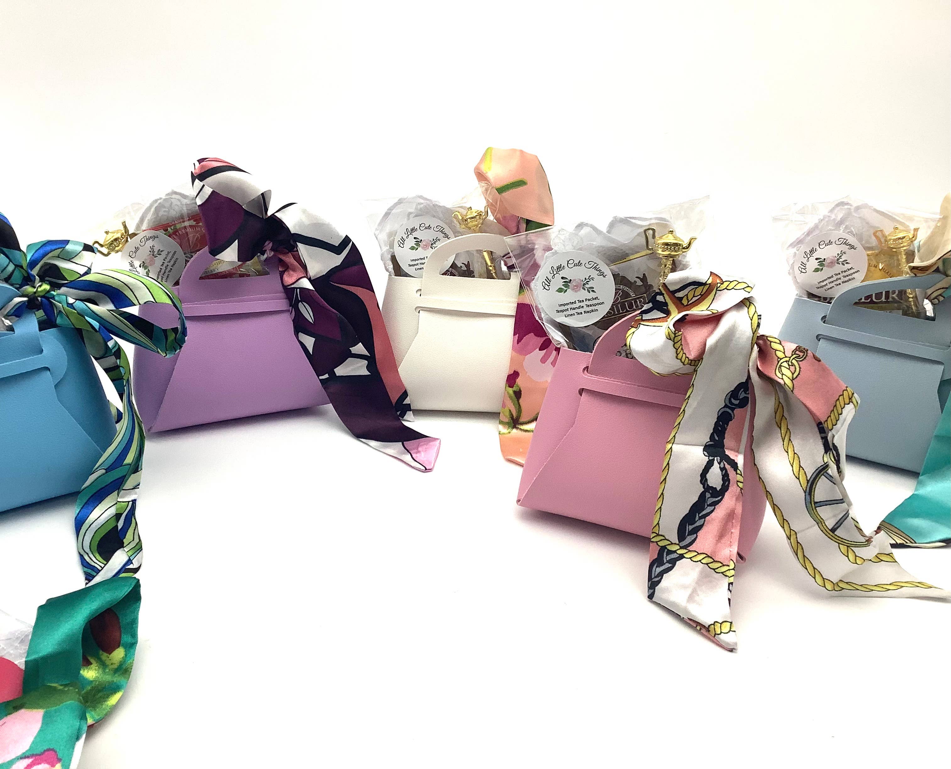 All Little Cute Things – wholesale Gift bag set/pack – Tea Party Gifts, Fashion Purse accessory ribbon Spoon Napkin2