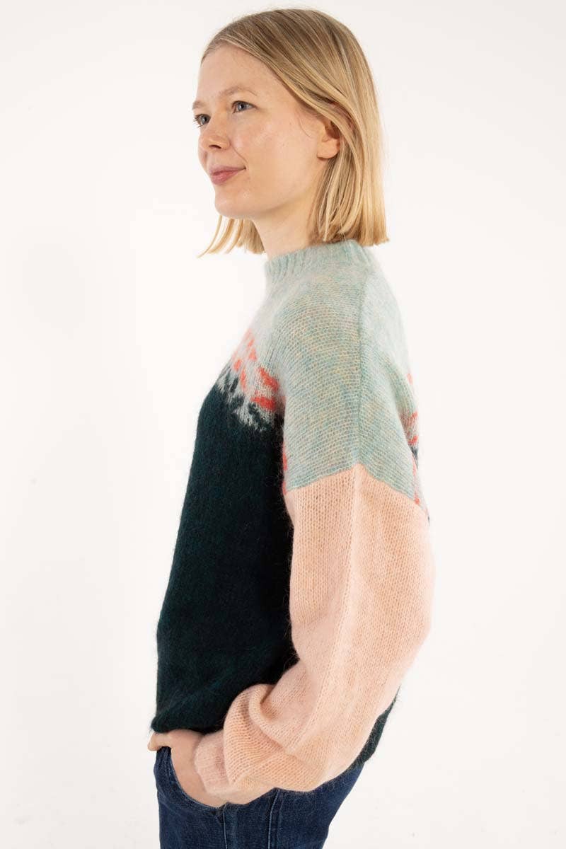 Danefae København - Wholesale Knit Sweater - Women's - Danebloom Alpaca Sweater Multi1