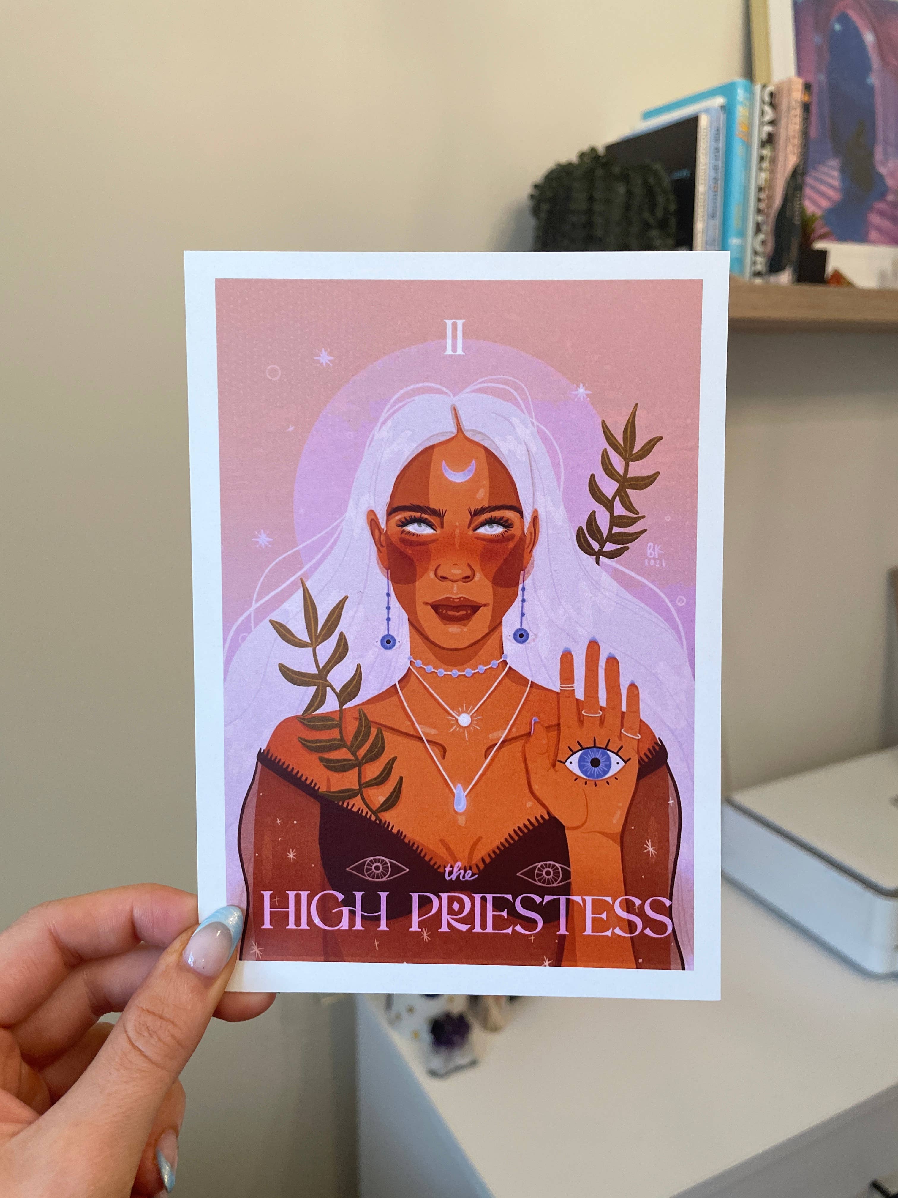 Brittany Keller Art – wholesale Konsttryck – Den översteprästinna Tarot Print3
