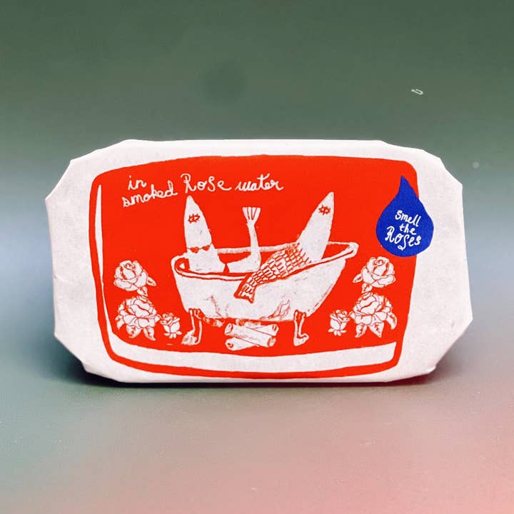 Tinned Candle - Wholesale Novelty Candle - Tinned Fish Candle - Smoked Rose Water0