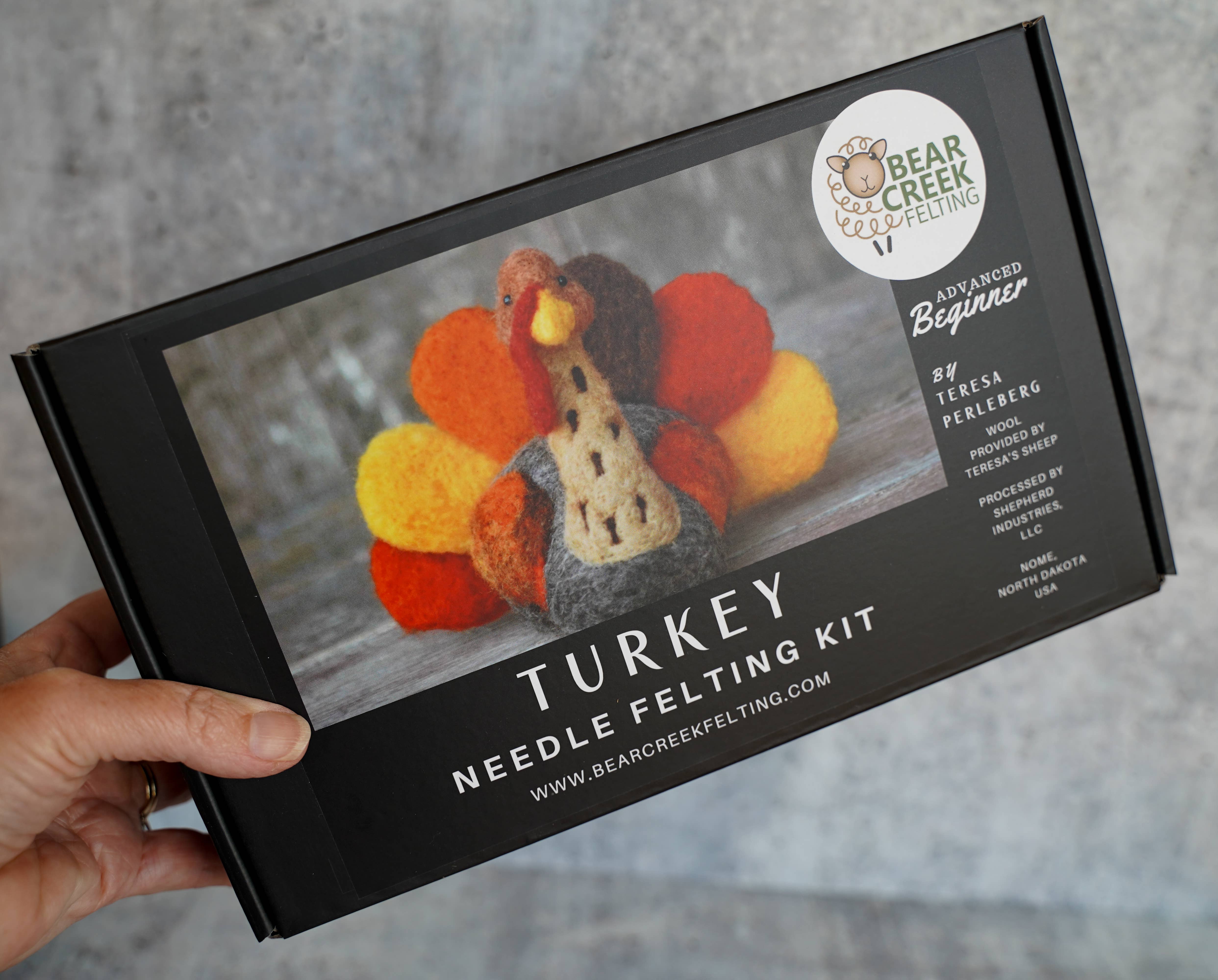Bear Creek Felting - Wholesale DIY Craft Kit - Turkey Needle Felting Kit10